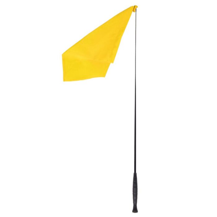 Trainingsstok met vlag QHP Geel 110 cm Trainingsstok met vlag QHP Geel 110 cm