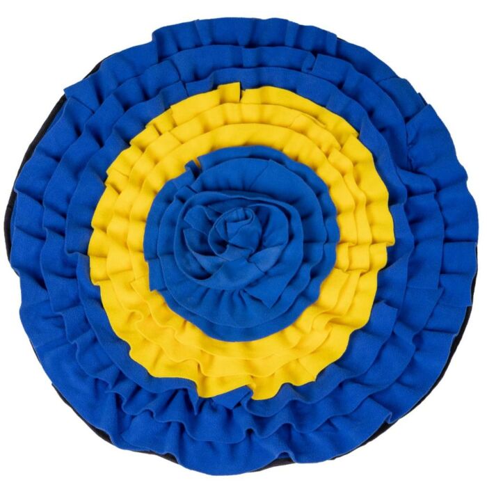 Snuffel mat voor paarden QHP Blauw/Geel Snuffel mat voor paarden QHP Blauw/Geel