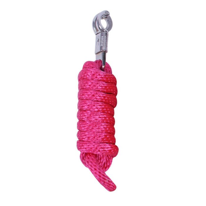 Halstertouw met paniekhaak QHP Fuchsia 2 meter