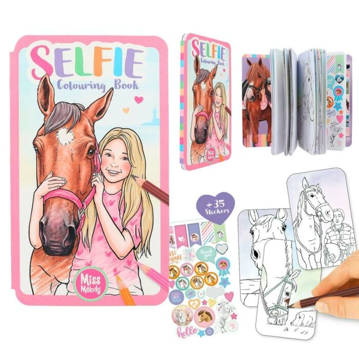 Kleurboek Miss Melody Selfie