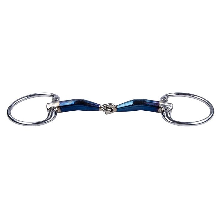 Bustrens Trust Equestrian Sweet Iron Locked 16 mm Blauw 14.5 cm