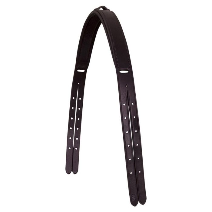 BR Kopstuk Strap over Crown met Voering Zwart Pony BR Kopstuk Strap over Crown met Voering Zwart Pony