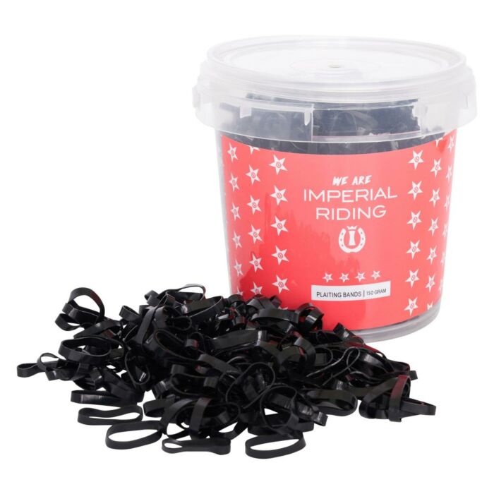 Manenelastiekjes Imperial Riding Profi-Box 150gr Black Manenelastiekjes Imperial Riding Profi-Box 150gr Black