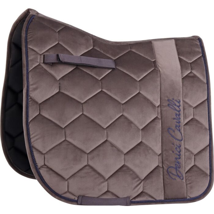 Zadeldekje dressuur Harry's Horse Velvet Denici Cavalli Taupe Full