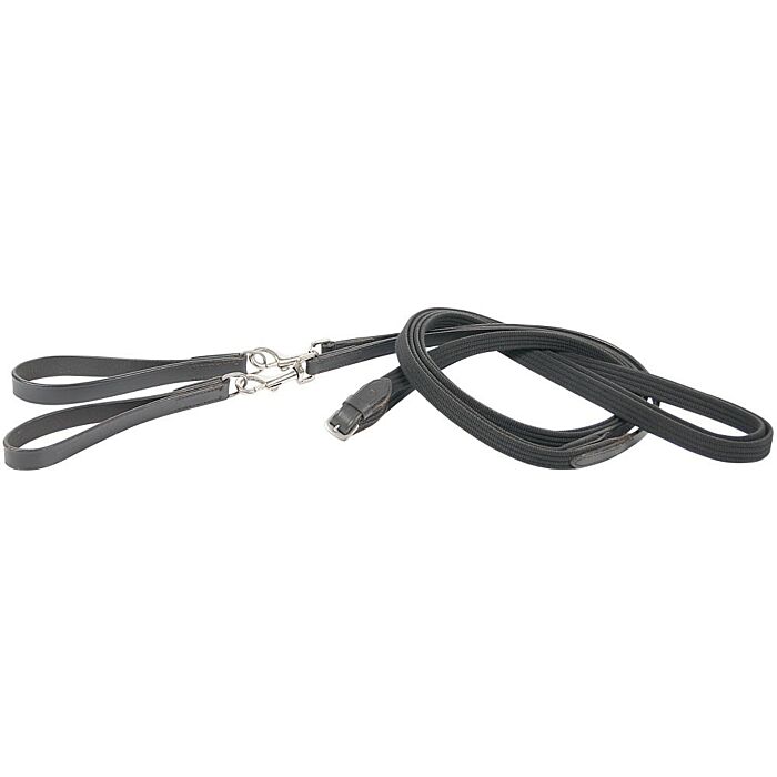 Schlaufzügel Harry's Horse 2 muskatons Schwarz Cob Schlaufzügel Harry's Horse 2 muskatons Schwarz Cob