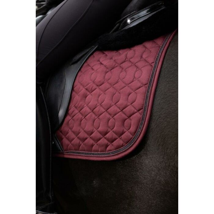 Zadeldekje springen LeMieux Crystal Suede Burgundy L Zadeldekje springen LeMieux Crystal Suede Burgundy L