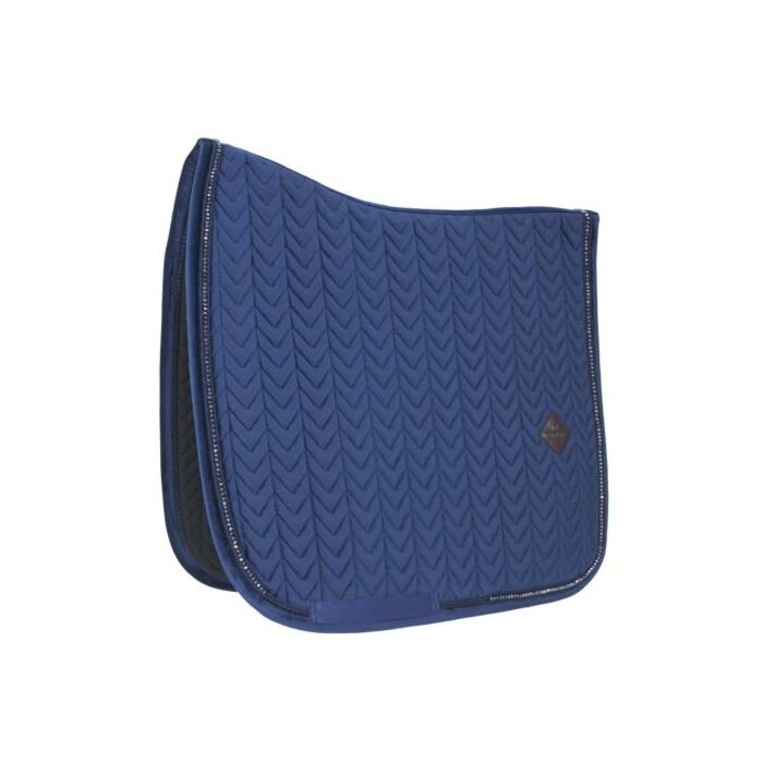Zadeldekje Dressuur Kentucky Velvet Pearls blauw Zadeldekje Dressuur Kentucky Velvet Pearls blauw
