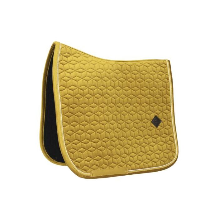 Zadeldekje Dressuur Kentucky Velvet geel Full