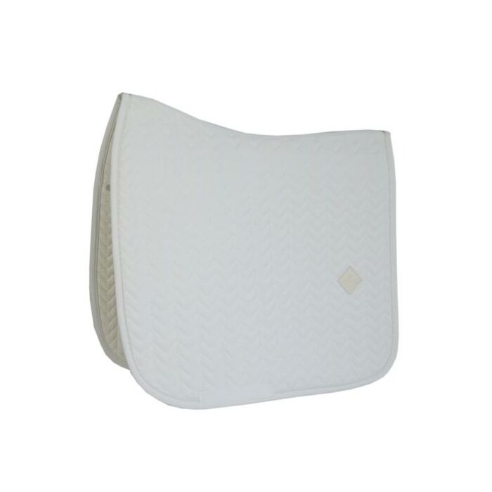 Zadeldekje Dressuur Kentucky Fishbone wit