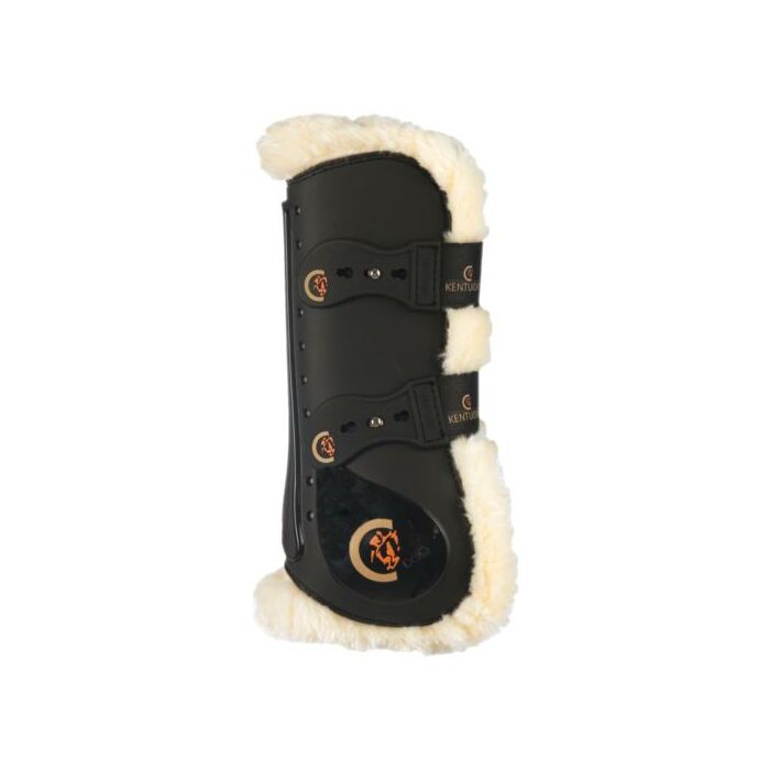 Peesbeschermer Kentucky Sheepskin Elastic zwart Full