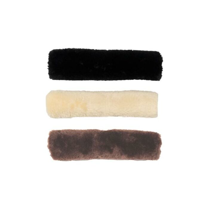 Neusriem Cover Kentucky Sheepskin zwart 28 cm