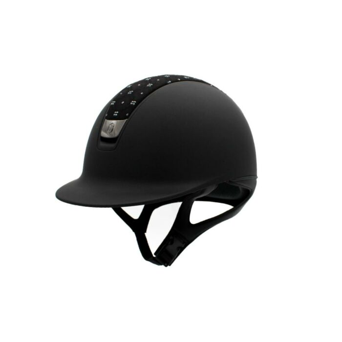 Rijhelm Samshield Shadowmatt V2 Zwart – RYFLSWR Black Top – Mat Zwarte Blazon – Chrome Black Trim – Maat M