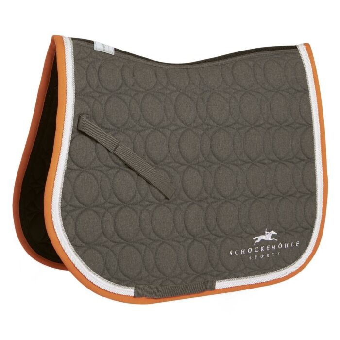 Zadeldekje veelzijdig Schockemöhle Air Cool Pad II Grey-Melange-Orange Full