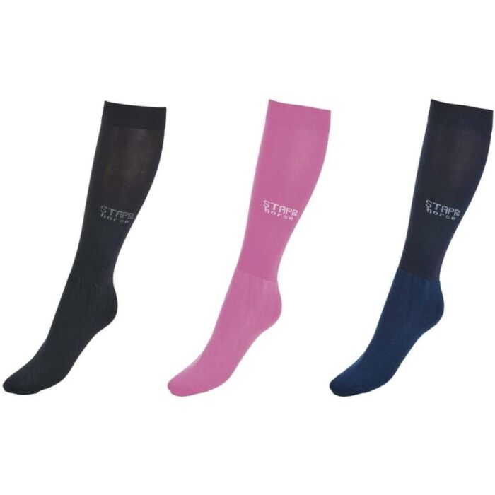 Stapp Horse Sokken Perfect-Fit 3 paar Zwart 36-42