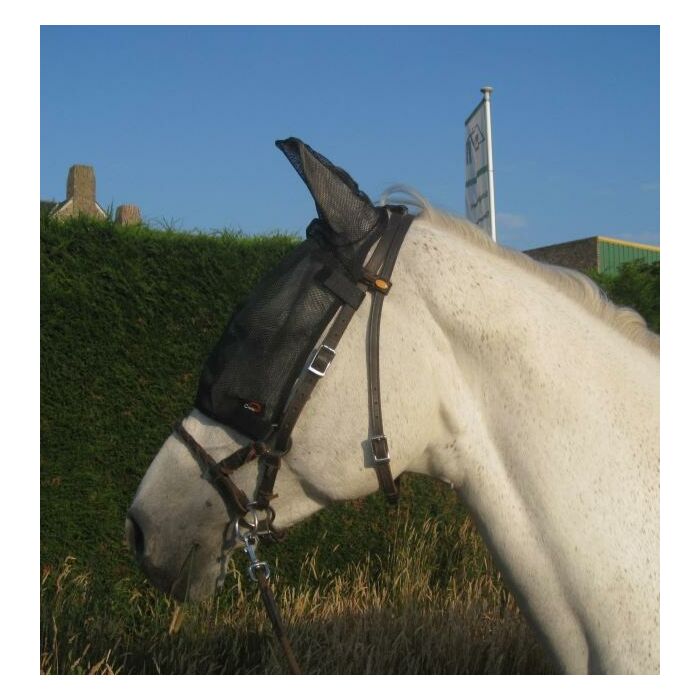 Cavallo Vliegenmasker met oren Zwart Pony Cavallo Vliegenmasker met oren Zwart Pony