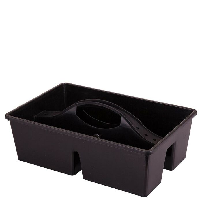 Poetsbox eenvoudig met vakindeling Zwart Poetsbox eenvoudig met vakindeling Zwart