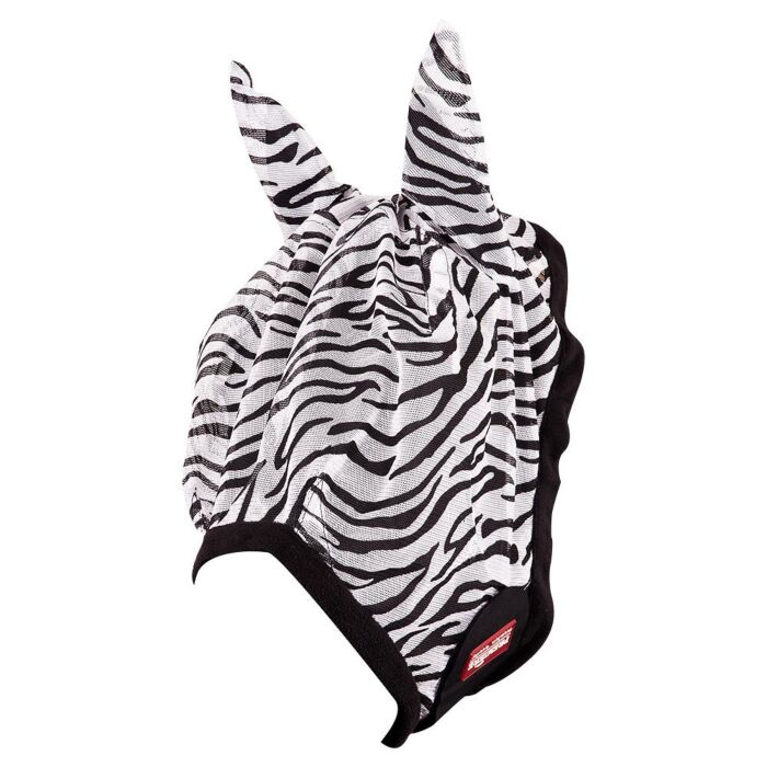 Vliegenmasker Premiere met oren Zebra Full