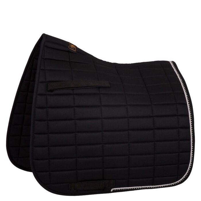 Zadeldekje dressuur BR Glamour Chic Zwart Full Zadeldekje dressuur BR Glamour Chic Zwart Full