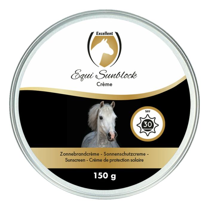 Zonnenbrandcreme Excellent Horse Sunblock Cream SPF 30 150 gram Zonnenbrandcreme Excellent Horse Sunblock Cream SPF 30 150 gram