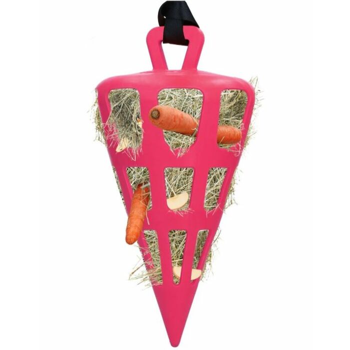 Hay Slowfeeder Excellent fun and flex Wortel Roze Hay Slowfeeder Excellent fun and flex Wortel Roze