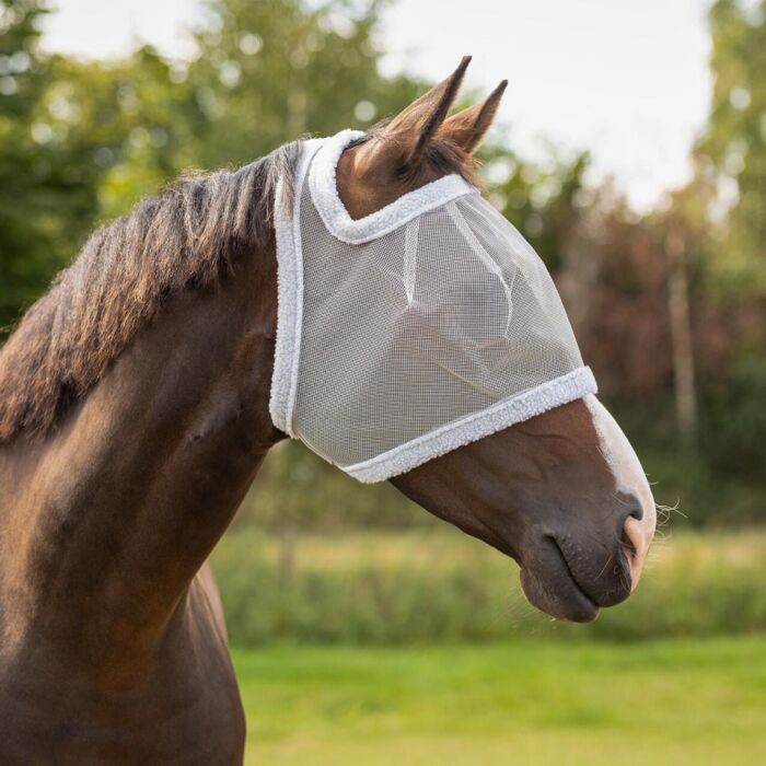 Vliegenmasker QHP zonder oren Grijs Mini Shetland