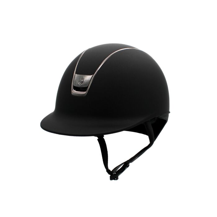 Rijhelm Samshield Shadowmatt V2 Zwart – Chrome Black Blazon & Trim – Maat S