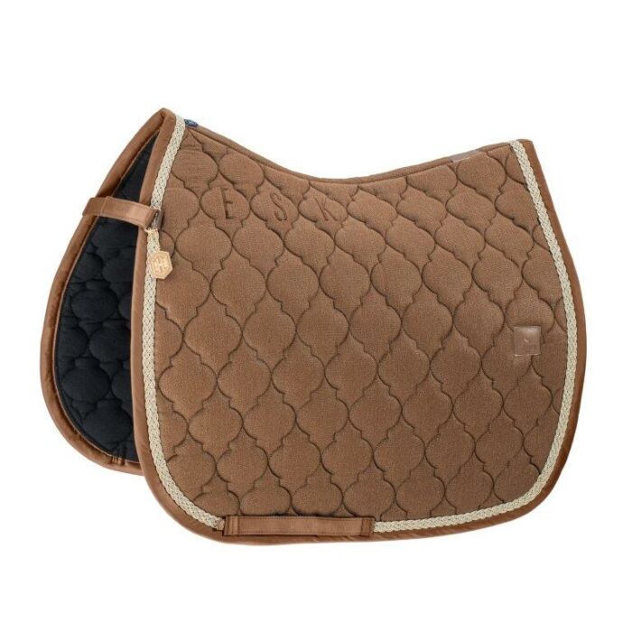 Zadeldekje dressuur Eskadron Heritage Cotton Glitter Almond Full