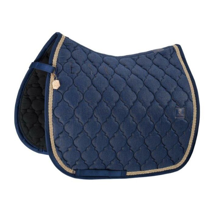 Zadeldekje dressuur Eskadron Heritage Cotton Glitter True Blue Full