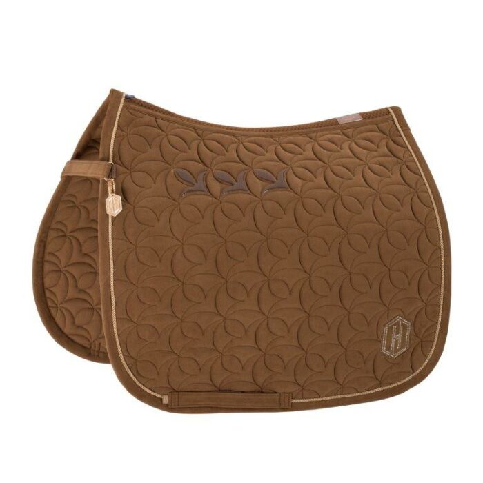 Zadeldekje dressuur Eskadron Heritage Velour Emblem Almond Full Zadeldekje dressuur Eskadron Heritage Velour Emblem Almond Full