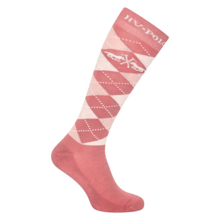 Sokken HV Polo Argyle Blush 39-42