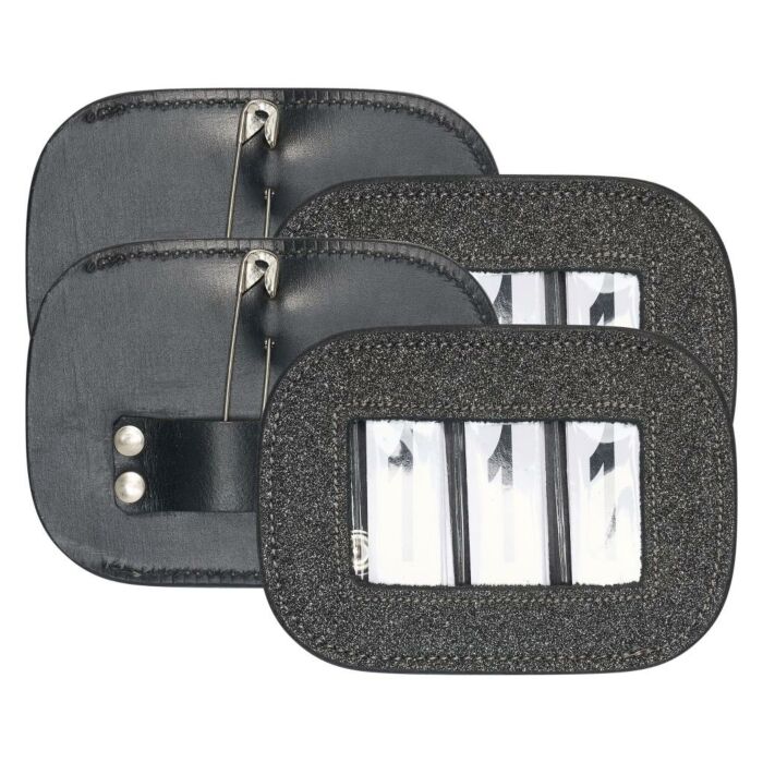 Wedstrijdnummer Imperial Riding Glitter vierkant Gun metal