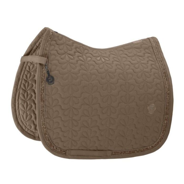 Zadeldekje dressuur Eskadron Platinum Sparkle Jewel Smokey taupe Full