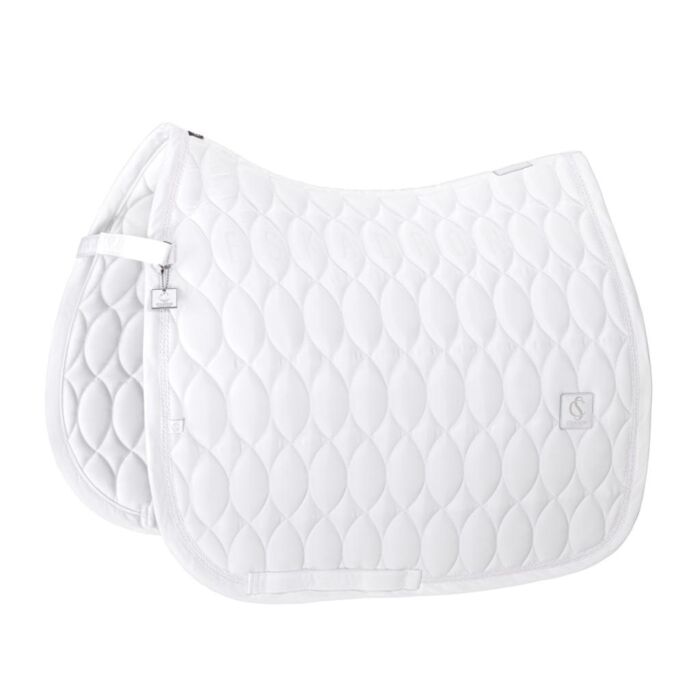 Zadeldekje dressuur Eskadron Classic Sports Highgloss Emblem White