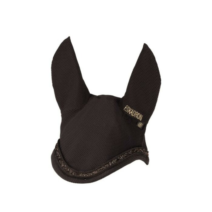 Oornetje Eskadron Heritage Dynair Mesh Jewel Black Truffle Full