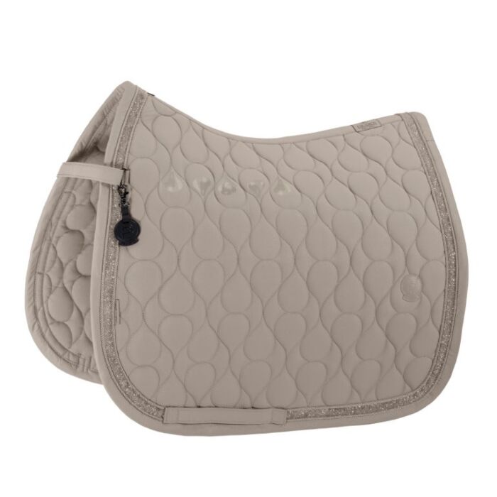 Zadeldekje dressuur Eskadron Platinum Sparkle Jewel Pale Grey Full