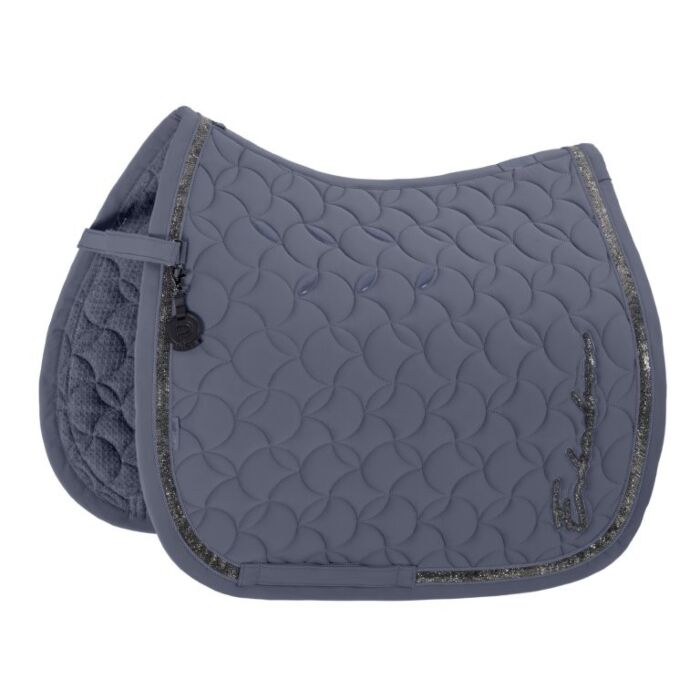 Zadeldekje dressuur Eskadron Platinum Pro Soft Glitter Slate Blue Full Zadeldekje dressuur Eskadron Platinum Pro Soft Glitter Slate Blue Full