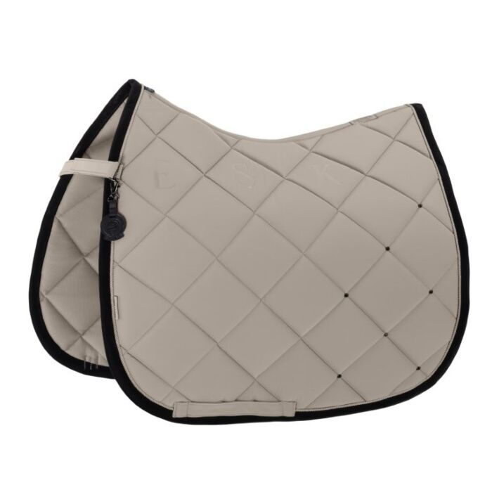 Zadeldekje dressuur Eskdron Platinum Silk Contrast Diamond Pale Grey Full Zadeldekje dressuur Eskdron Platinum Silk Contrast Diamond Pale Grey Full