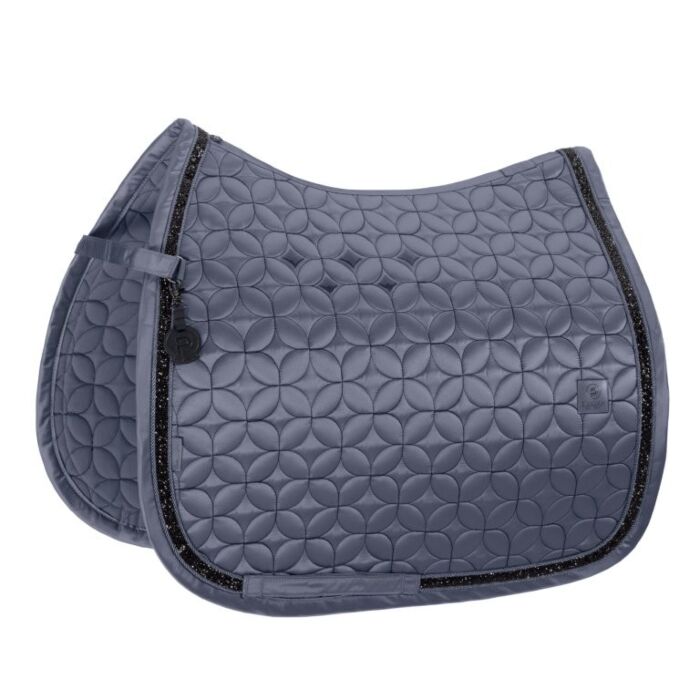 Zadeldekje dressuur Eskadron Platinum Mattgloss Contrast Jewel Slate Blue Full
