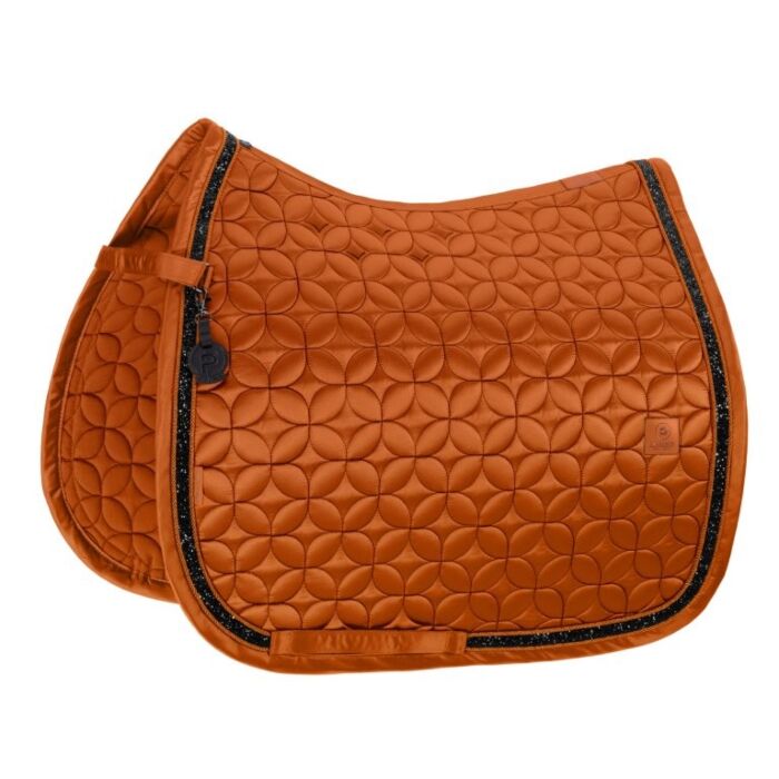 Zadeldekje dressuur Eskadron Platinum Mattgloss Contrast Jewel Amber Pony