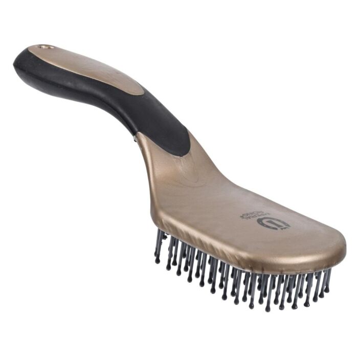 Staart en manenborstel Imperial Riding Boomerang Dark Taupe Metallic