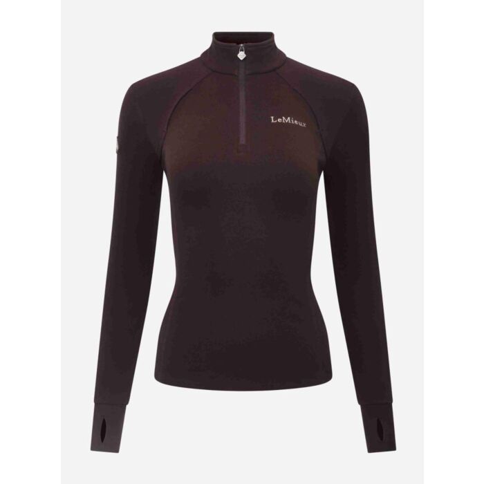Trui LeMieux Frances Quarter Zip Fleece Damson 44
