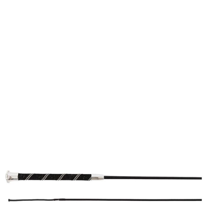 Dressuurzweep BR Serenity Zwart/Zilver 120 cm