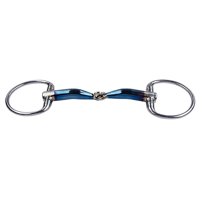 Watertrens Trust Equestrian Sweet Iron Dubbel Gebroken 16 mm Blauw 13.5 cm