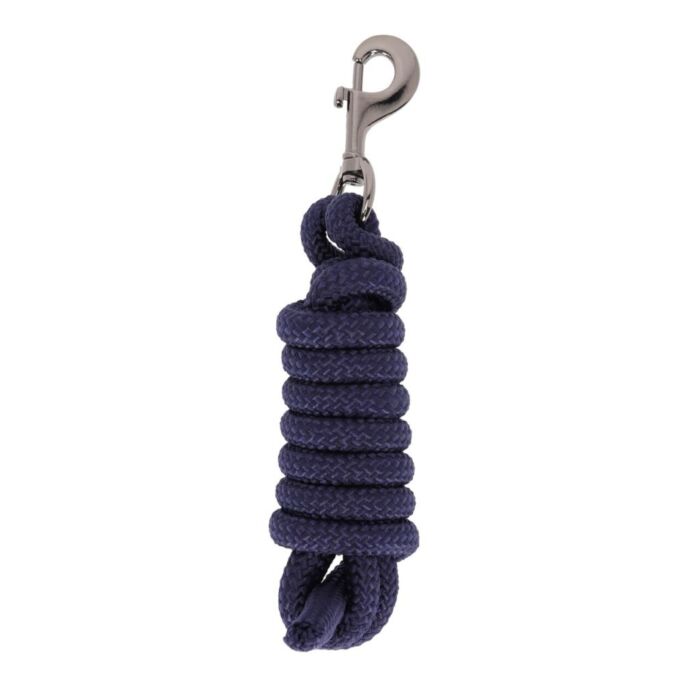 Halstertouw QHP met afneembare clip Navy 2 meter
