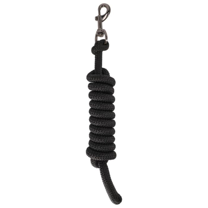 Halstertouw QHP met afneembare clip Black 2 meter Halstertouw QHP met afneembare clip Black 2 meter