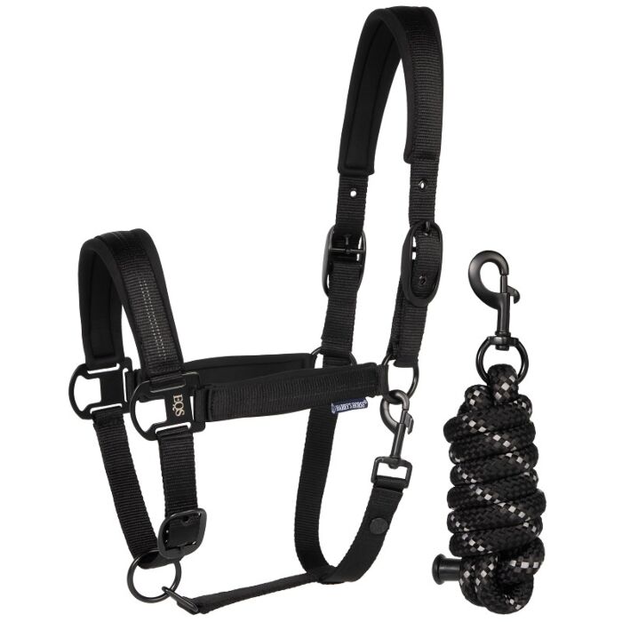 Halsterset Harry's Horse Black Edition Zwart Cob Halsterset Harry's Horse Black Edition Zwart Cob