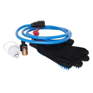 Massage/borstel handschoen Imperial Riding IRH-Star Care Blue