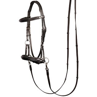 Hoofdstel Harry's Horse Bitloos Sidepull Zwart Cob