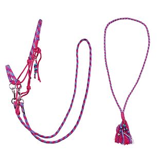 Touwhalster combi QHP Liberty Fuchsia Cob Touwhalster combi QHP Liberty Fuchsia Cob