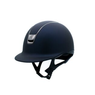 Rijhelm Samshield Shadowmatt V2 Blauw – Chrome Black – Maat XL